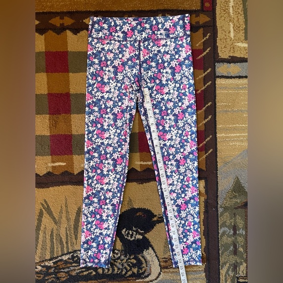 Eddie Bauer Blue and‎ Pink Floral Leggings - Picture 5 of 6